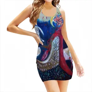 Women Immortality Oil Tank Top Dresses