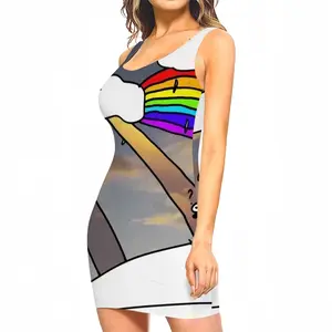 Women Rainbow 1 Tank Top Dresses