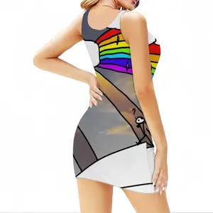 Women Rainbow 1 Tank Top Dresses