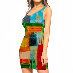 Women Art Field I Tank Top Dresses