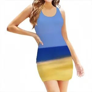 Women Liquid Sea#077 Tank Top Dresses