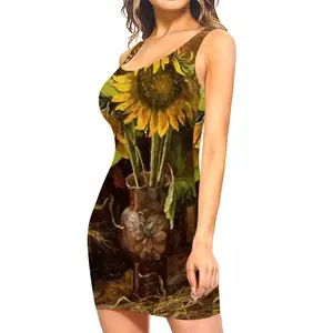 Women My Sunflowers Tank Top Dresses