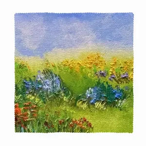 Field Along The Roadside Cloth Napkins