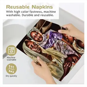 The Nubian Bride 6 Cloth Napkins