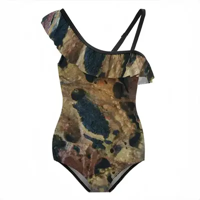 Byzantine Dissolve Ruffle One Piece Swimsuit