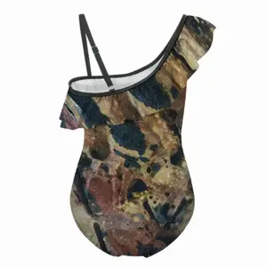 Byzantine Dissolve Ruffle One Piece Swimsuit