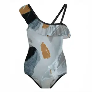 Forlorn But Not Forgotten Ruffle One Piece Swimsuit