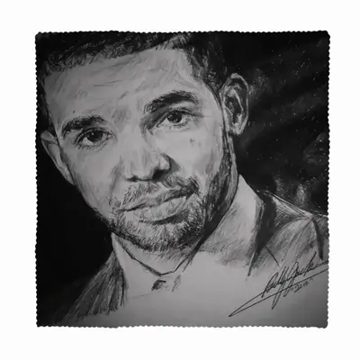 Aubrey Drake Graham Portrait Cloth Napkins