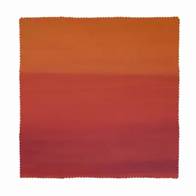 Orange On Red Cloth Napkins