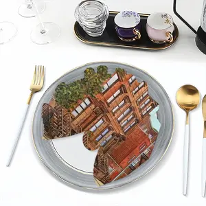 Brownstone Buildings New York City Cloth Napkins