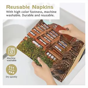 Brownstone Buildings New York City Cloth Napkins