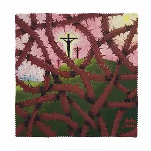 Calvary Through Thorns Cloth Napkins