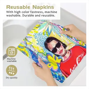 Coca Cola Girl Cloth Napkins