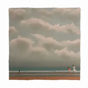 A Day At The Beach Mother And Child Cloth Napkins