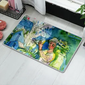 Boy With Bird Polyester Mats (White Side)