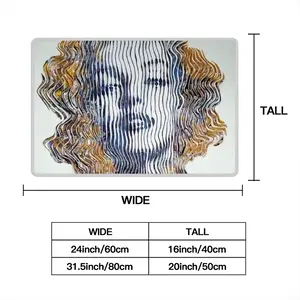 The Revealed Life Of Marylin Monroe Polyester Mats (White Side)