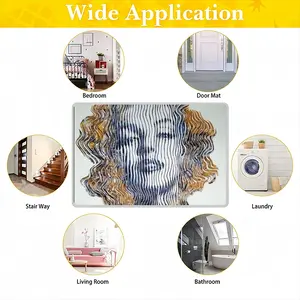 The Revealed Life Of Marylin Monroe Polyester Mats (White Side)