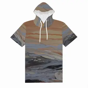 Men Liquid Energy Cotton Hooded T-Shirt