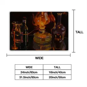 A Candle Burned Polyester Mats (White Side)