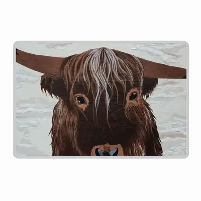 Bull - Red Bull Taurus Animals Buffalo Wild Polyester Mats (White Side)