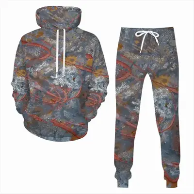 Men Illuminated Flecks Hoodie Suit