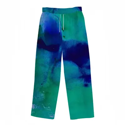 Liquid Blue Straight Leg Casual Pants