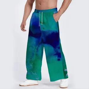 Liquid Blue Straight Leg Casual Pants