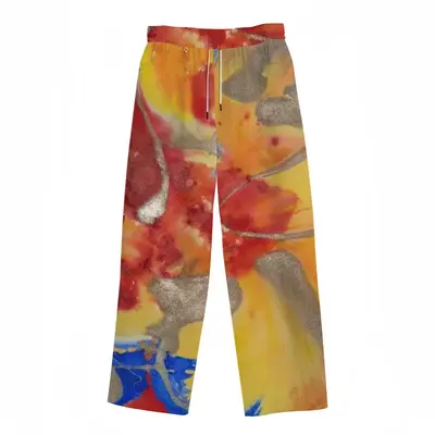 Flower Flame Straight Leg Casual Pants