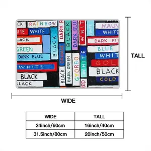 Colour Word Polyester Mats (White Side)