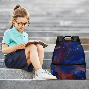 Silver-Blue Fashion Small School Bag