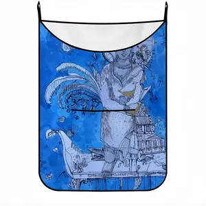 Drawing Ink - Blue Diva Hanging Dirty Clothes Bag