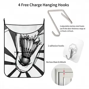 Shuttlecock Hanging Dirty Clothes Bag