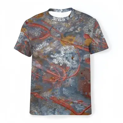 Men Illuminated Flecks Cotton Short Sleeve T-Shirt