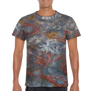 Men Illuminated Flecks Short Sleeve T-Shirt (Mesh Fabric)