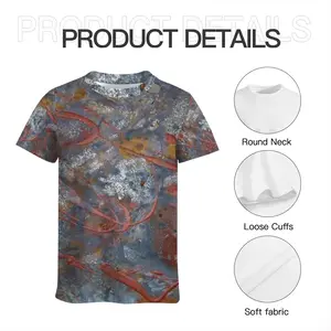 Men Illuminated Flecks Short Sleeve T-Shirt (Mesh Fabric)