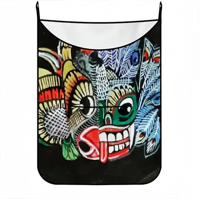 Two-Faced Demon Hanging Dirty Clothes Bag