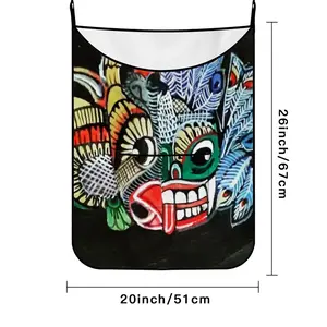 Two-Faced Demon Hanging Dirty Clothes Bag