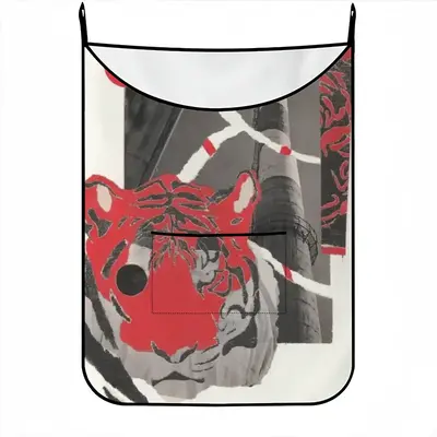 Wwf Amur Tiger Hanging Dirty Clothes Bag