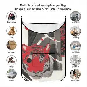 Wwf Amur Tiger Hanging Dirty Clothes Bag