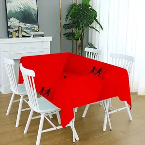 Deep Red (Decomposition) Tablecloth (Square)