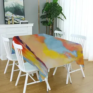 Sunset Boat Tablecloth (Square)