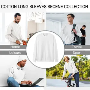 Men Flushed Long Sleeve T-Shirt (Cotton)