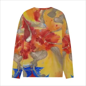 Men Flower Flame Long Sleeve T-Shirt (Cotton)