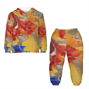 Flower Flame Children's Sweatshirt Suit