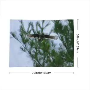 Blue Jay In Flight Tablecloth (Square)