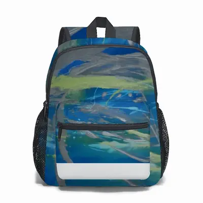 Lime Green Blue 12 Inch Children's Schoolbag