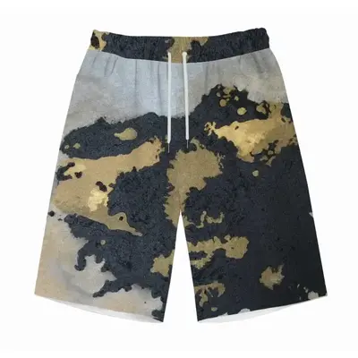 Men Mask Straight Casual Shorts