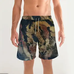 Men Byzantine Dissolve Straight Casual Shorts