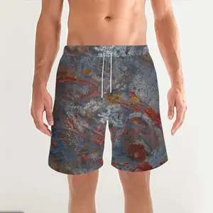 Men Illuminated Flecks Straight Casual Shorts