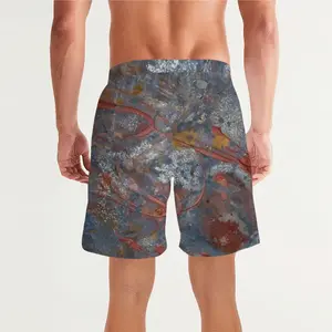 Men Illuminated Flecks Straight Casual Shorts